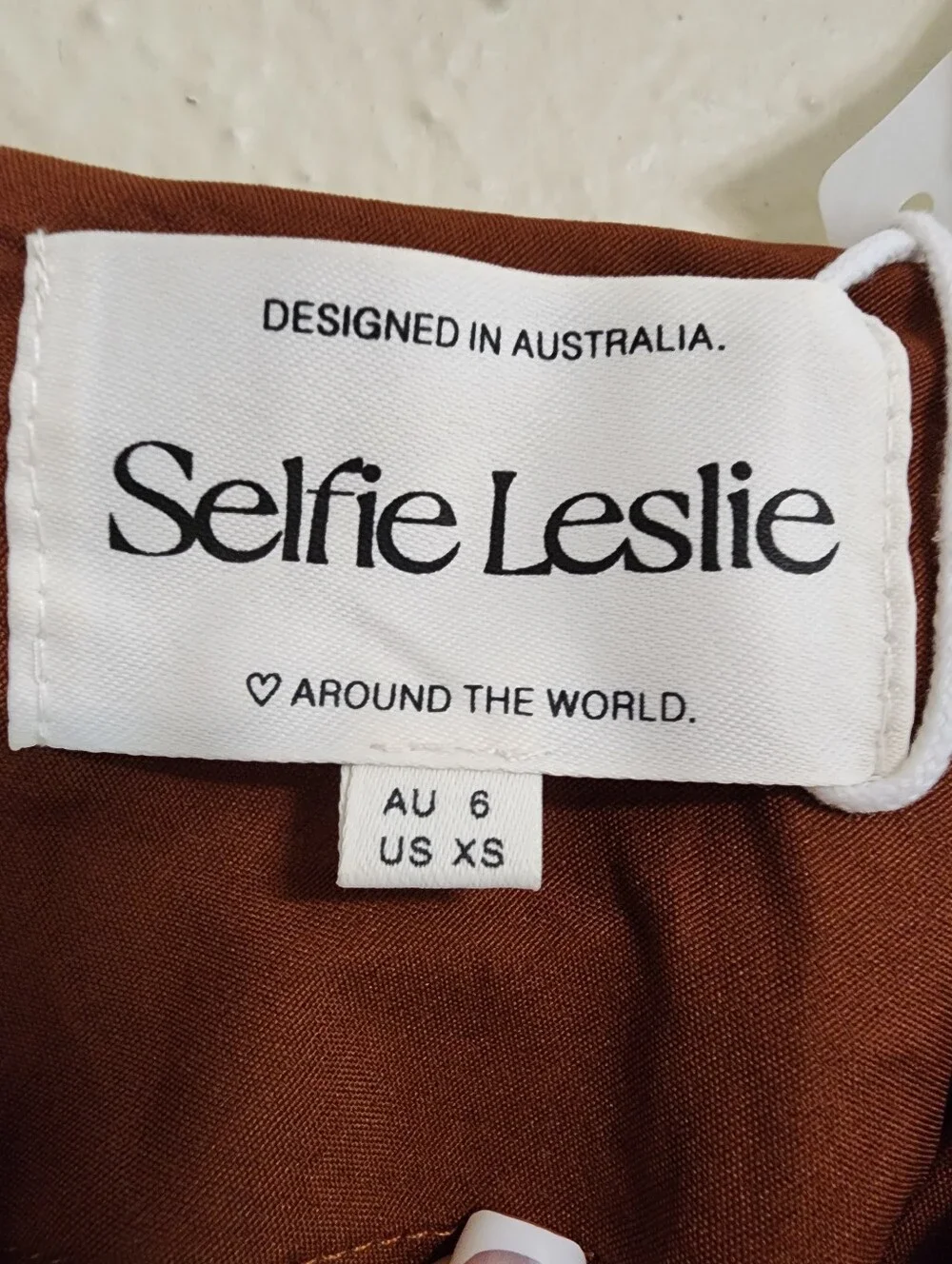 Selfie Leslie Well Versed Pleated Bust Front Split Dress Chocolate XS Wedding